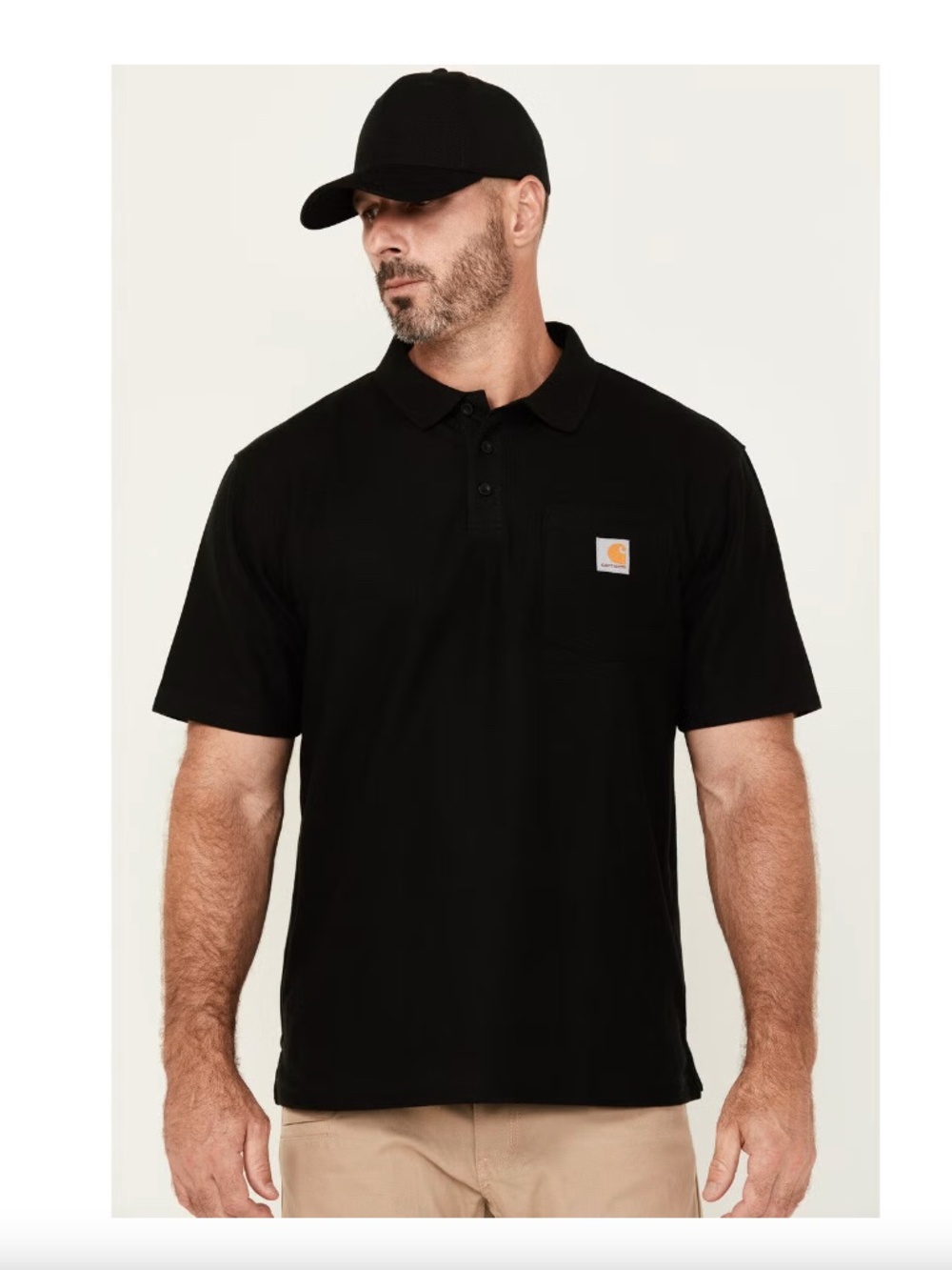 Men's Carhartt Loose Fit Midweight Short Sleeve Pocket Polo
